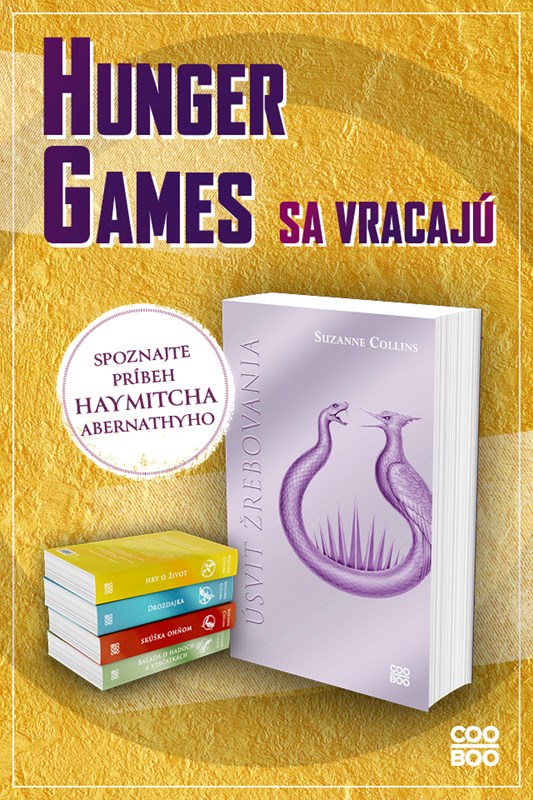 ÚSVIT ŽREBOVANIA – PIATA KNIHA KULTOVEJ SÉRIE HRY O ŽIVOT OD SUZANNE COLLINSOVEJ VYCHÁDZA UŽ AJ V SLOVENČINE