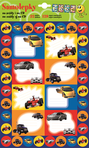 Samolepky – na zošity pre chlapcov