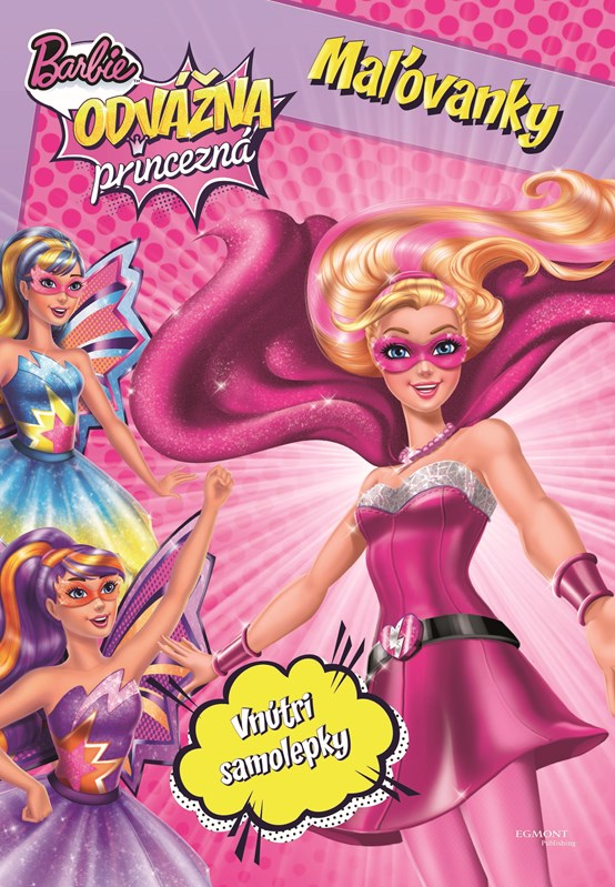 Barbie - Odvážna princezná - Maľovanky - Vnútri samolepky