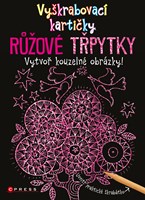 Vyškrabovací kartičky RŮŽOVÉ TŘPYTKY